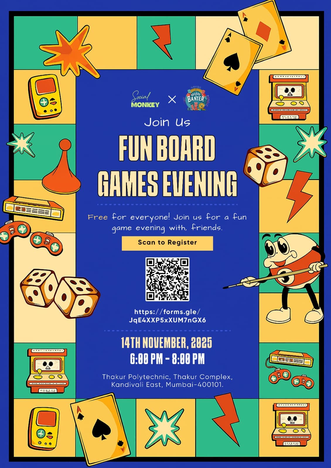 Board Games Night Poster