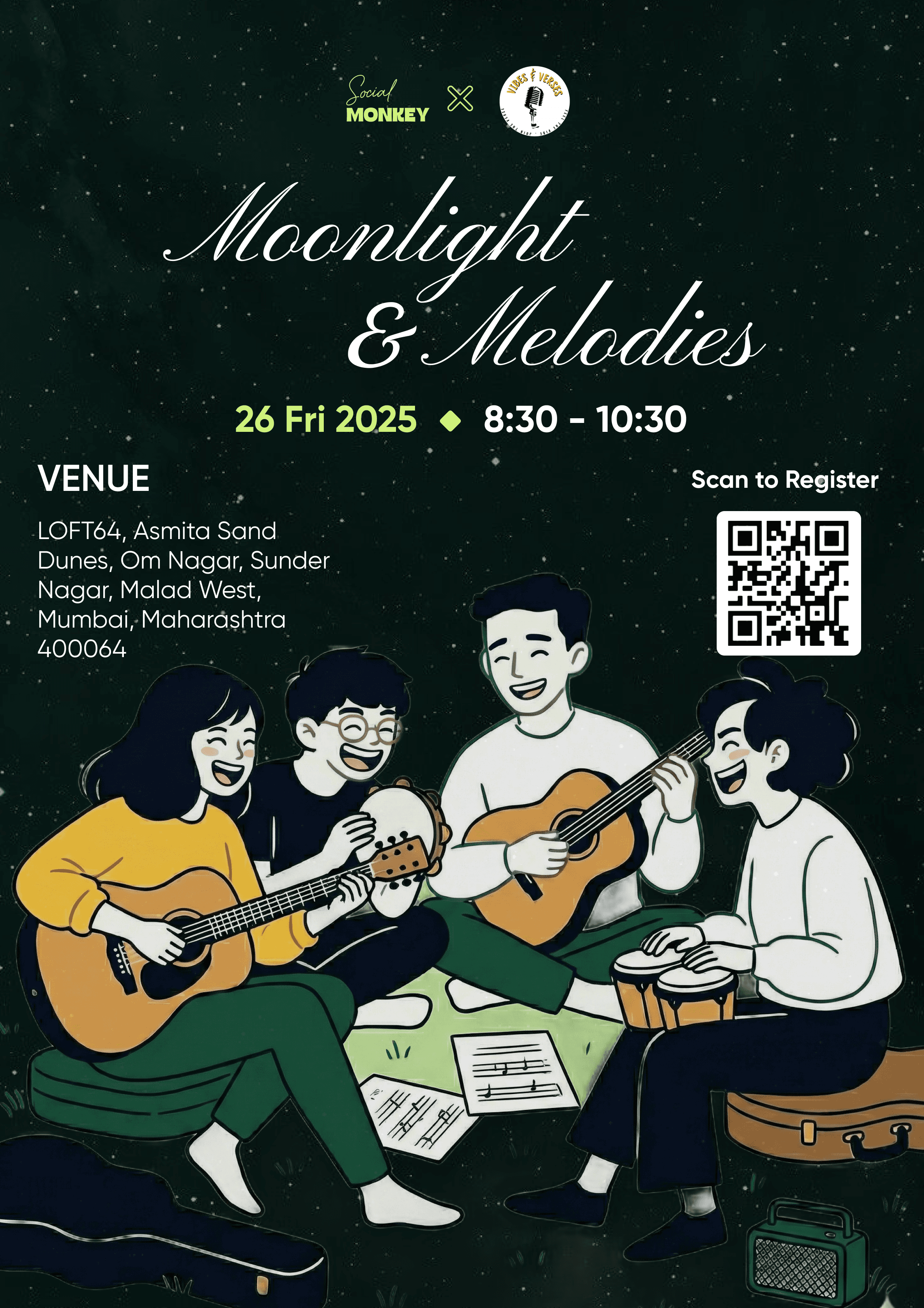 Music Jamming Night Banner