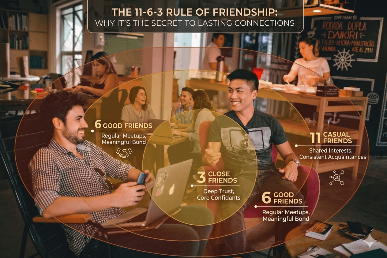 The 11-6-3 Rule of Friendship: Why It's the Secret to Lasting Connections