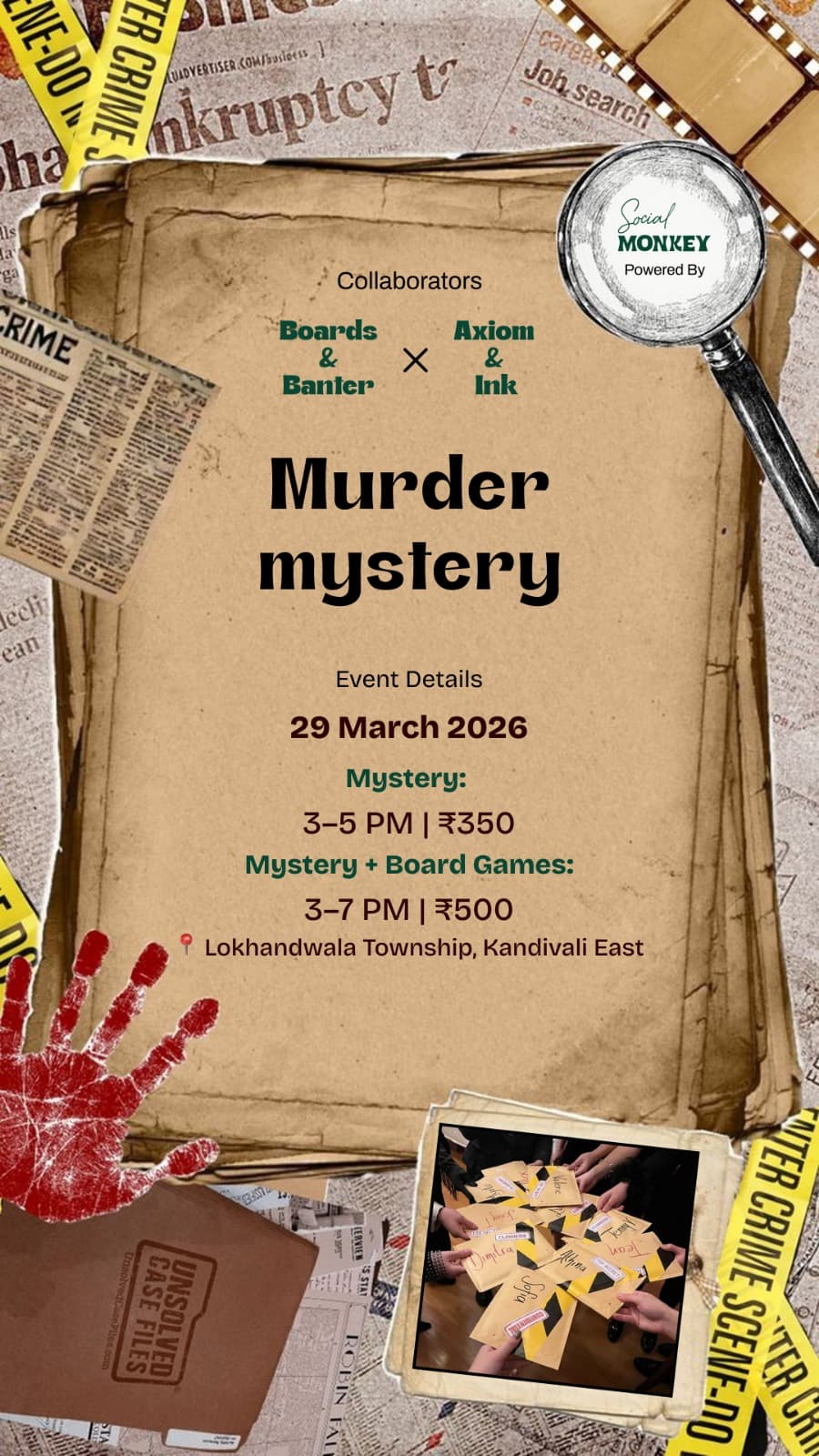Murder Mystery Event Poster